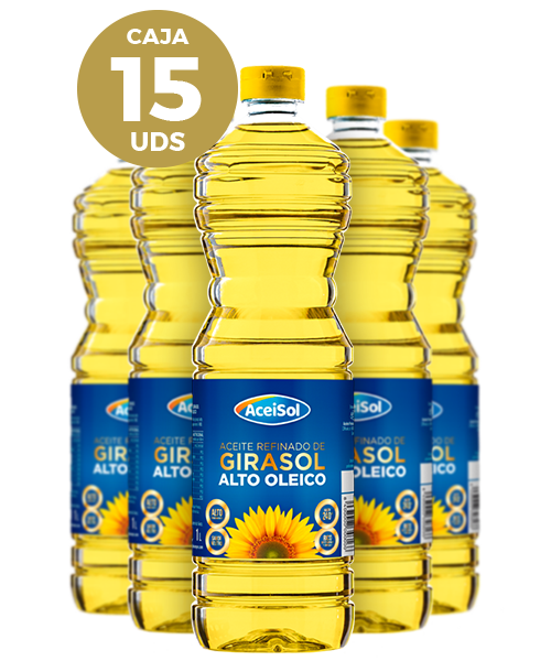 Caja 15 unidades 1 Litro PET Aceite de Oliva Virgen Extra